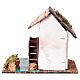 Mulino ad acqua senza movimento 15x10x10 cm presepe 8-10 cm s4