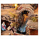 Scenografia presepe 10 cm completo 11 personaggi resina 45x75x45 cm s8