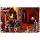 Village with 10 cm Neapolitan Nativity Scene, set of 13 statues, lights, waterfall, oven and windmill, 80x65x60 cm s6