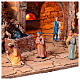 Borgo presepe Napoletano 10 cm completo 13 pz luci cascata forno mulino vento 80x65x60 cm s5