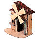 Casetta con mulino a vento funzionante presepe 6-8 cm 15x10x15 cm s2