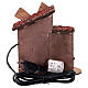 Casetta con mulino a vento funzionante presepe 6-8 cm 15x10x15 cm s4