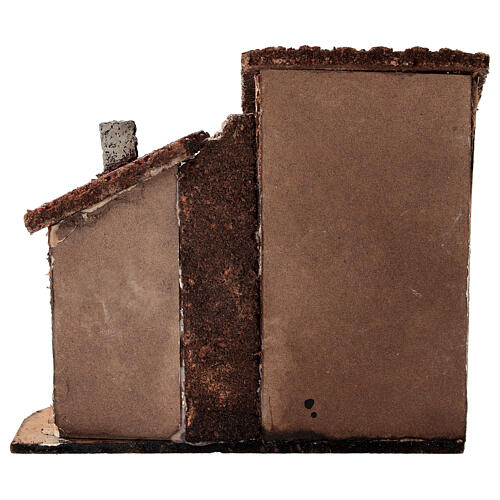 Village avec maisons crèche 6 cm 15x15x10 cm 4