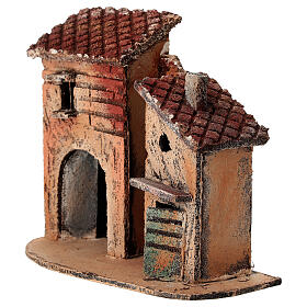 Borgo con casette presepe 6 cm 15x15x10 cm