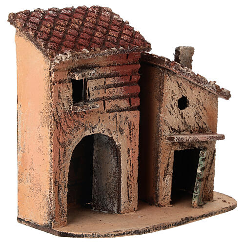 Borgo con casette presepe 6 cm 15x15x10 cm 3