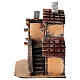 Borgo con casette e ponticello 15x15x10 cm per presepe 4-6 cm s4
