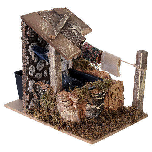 Laundry fountain with pump, 15x10x15 cm, for 6-8 cm Nativity Scenes 2