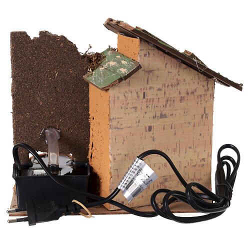 Krippenszene mit Brunnen und kleiner Pumpe, für 8–10-cm-Krippe – 18 × 20 × 15 cm 5