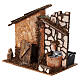 Scena presepe 8-10 cm fontana con pompa 18x20x15 cm s3