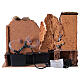 Fontana 3 getti con pompa ed ambientazione presepe 10-12 cm 30x25x20 cm s5