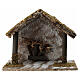 Empty Nativity stable for Nativity Scene, 20x25x15 cm, 8-10 cm figurines s1
