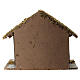 Cabane vide pour crèche Nativité 20x25x15 cm figurines 8-10 cm s4