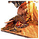 Capanna Sacra Famiglia con luce 40x60x30 cm presepe 8-10 cm s5