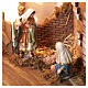 Capanna Sacra Famiglia con luce 40x60x30 cm presepe 8-10 cm s7