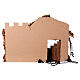 Capanna Sacra Famiglia con luce 40x60x30 cm presepe 8-10 cm s8