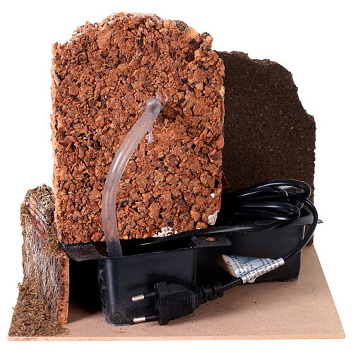 Mulino ad acqua funzionante con pompa 25x20x20 cm presepe 8-10 cm 5