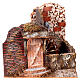 Mulino ad acqua funzionante con pompa 25x20x20 cm presepe 8-10 cm s1