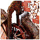 Mulino ad acqua funzionante con pompa 25x20x20 cm presepe 8-10 cm s2
