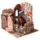 Mulino ad acqua funzionante con pompa 25x20x20 cm presepe 8-10 cm s3