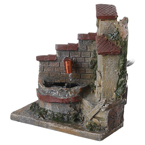 Fuente de agua en funcionamiento belenes 8 cm 15x10x15 cm 3