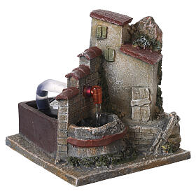 Nativity Fountain with Working Water 8 cm, 15x10x15cm