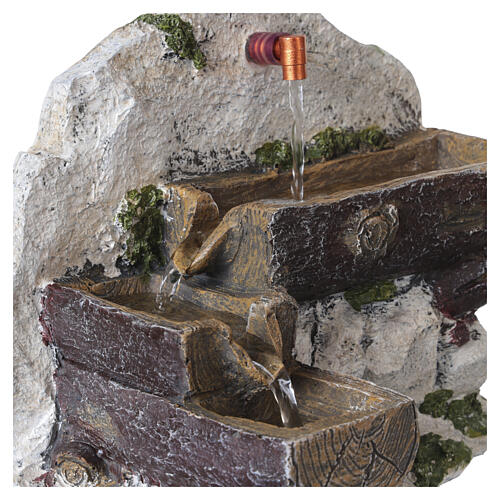 Fountain for Nativity Scenes 3 Tier, 10 cm 20x20x25 Resin 2