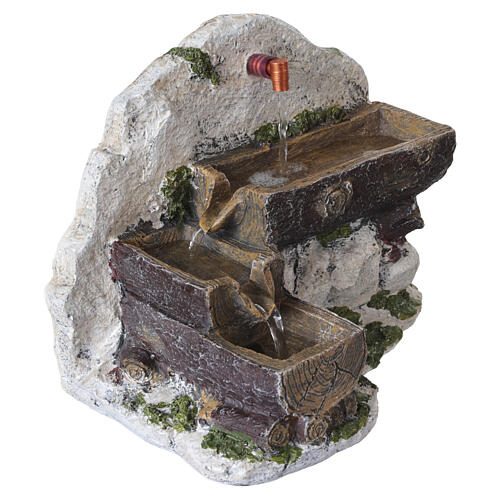 Fountain for Nativity Scenes 3 Tier, 10 cm 20x20x25 Resin 4