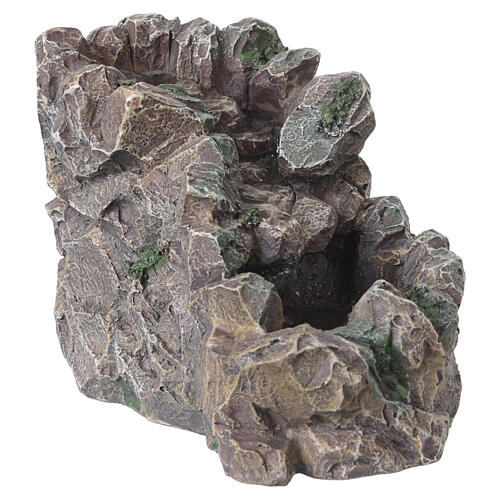 Stony scenery with waterfall, 15x10x20 cm, for 8-10 cm Nativity Scenes 3