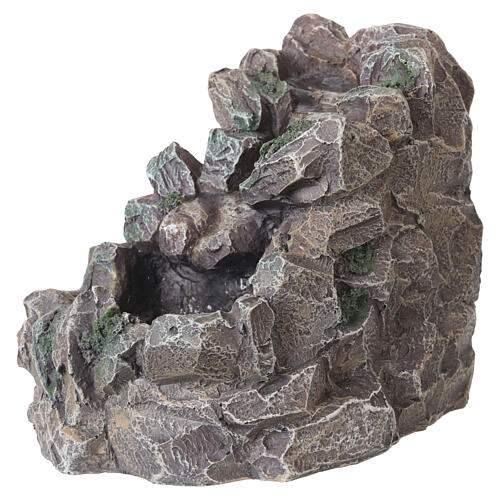 Mountainous Scenography with Waterfall 15x10x20 cm nativity scenes 8-10 cm 4
