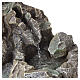 Cascata com bomba e rochas 15x15x20 cm em resina para presépios 10-12 cm s2
