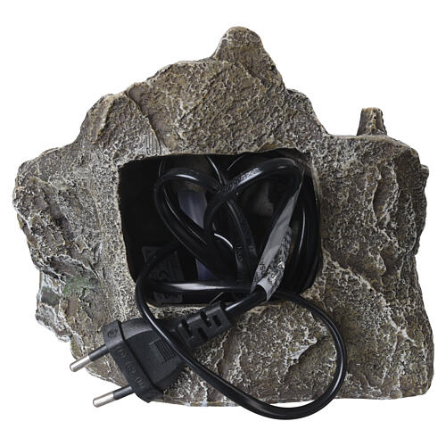 Waterfall with Pump and Rocks 15x15x20 cm in Resin for 10-12 cm Nativity Scenes 6