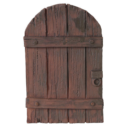 Tor – 10×6 cm, Resin in Holzoptik – für 8–10-cm-Krippe 1