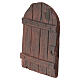 Portone per presepi 8-10cm in resina dipinto a legno 10x5 cm s2