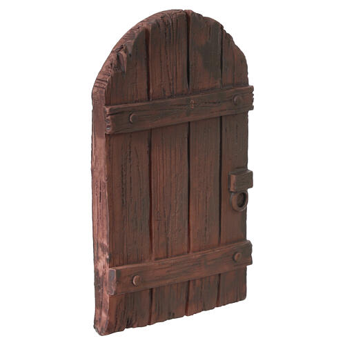 Drzwi do szopek 8-10 cm, z żywicy, 10x5 cm 3