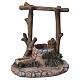 Resin well with drinking trough, 10x10x5 cm, for 8-10 cm Nativity Scene s1