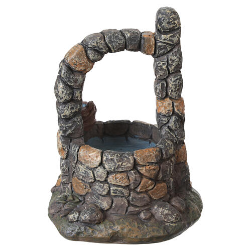 Puits miniature en résine 10x10 cm pour statuettes de crèche 8-10 cm 4