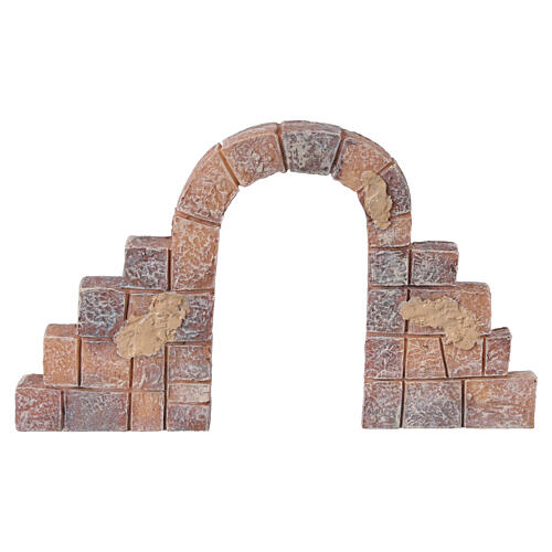 Acessório para presépio arco de parede 10x15 cm presépios 4-6 cm 4