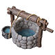 Well with bucket and rope figurine resin 10x15x10 cm for 10 cm nativity scenes s2