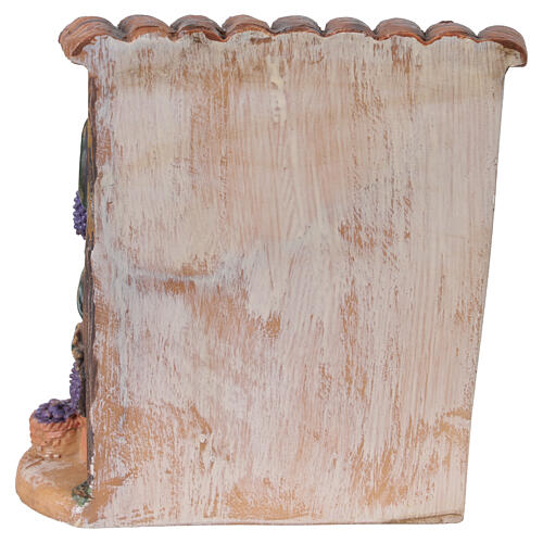 Wine seller's shop, 10x10x5 cm, resin setting for 6-8 cm Nativity Scene 4
