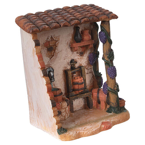 Sklep winiarski, z żywicy, 10x10x5 cm, do szopki 6-8 cm 3