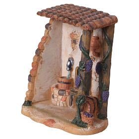 Wine cellar workshop figurine resin 10x10x5cm nativity scene 6-8cm