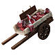 Carrito con carne cm 10x15x5 cm belén 8-10 cm s1