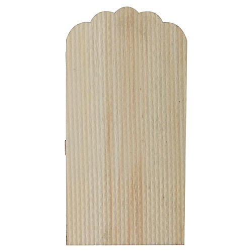 Porta in legno cm 15x10cm presepe 10-12cm 3