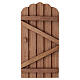 Wooden Door figurine, 15x10cm for 10-12cm Nativity Scene s1