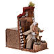 Venditore di semi con movimento 15x10x15 cm presepe 10 cm s3