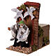 Man with doves animated nativity scene 15x10x10 cm for 10 cm nativity s2