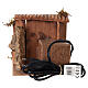 Scena movimento presepe 10 cm uomo con asino 10x15x15 cm s4