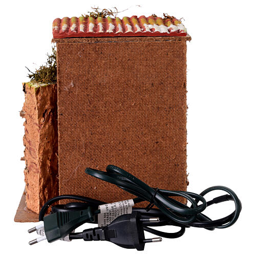 Bakery Woman with Lights, Animated Nativity 10 cm 17x20x17cm 4