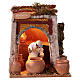 Bottega stagnino presepe 10 cm movimento 18x18x18 cm s1