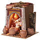 Bottega stagnino presepe 10 cm movimento 18x18x18 cm s2